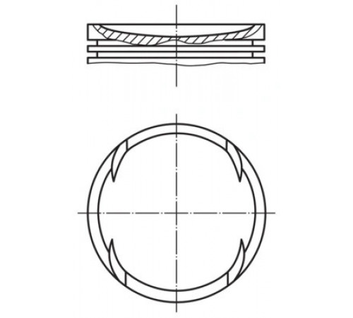 Поршень 030 89 00 MAHLE