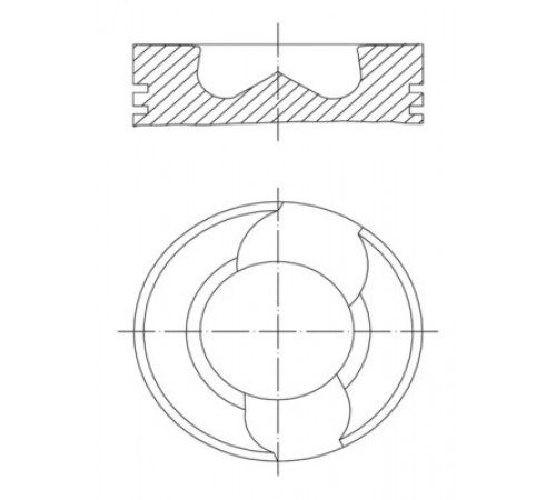 Поршень 030 98 00 MAHLE