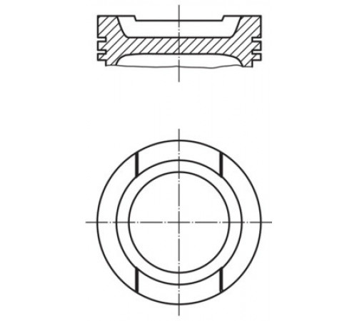 Поршень 033 01 00 MAHLE