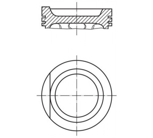 Поршень 034 76 02 MAHLE