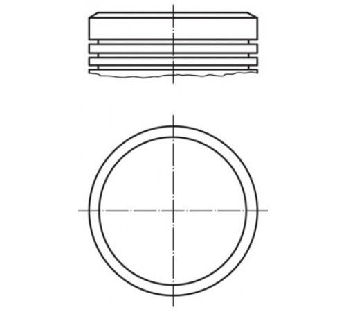 Поршень 040 02 00 MAHLE