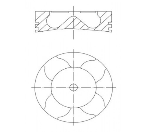 Поршень 081 PI 00103 001 MAHLE