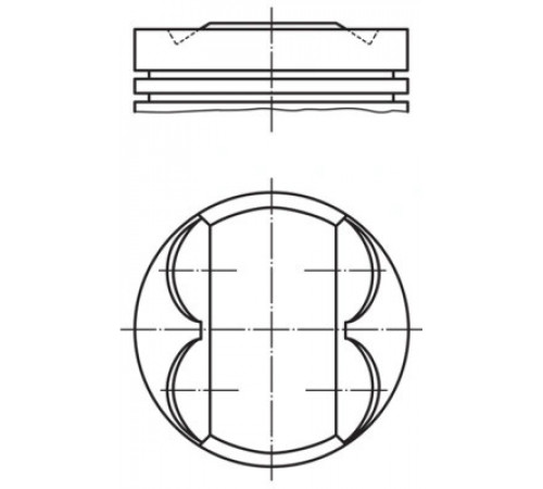 Поршень 081 PI 00107 000 MAHLE