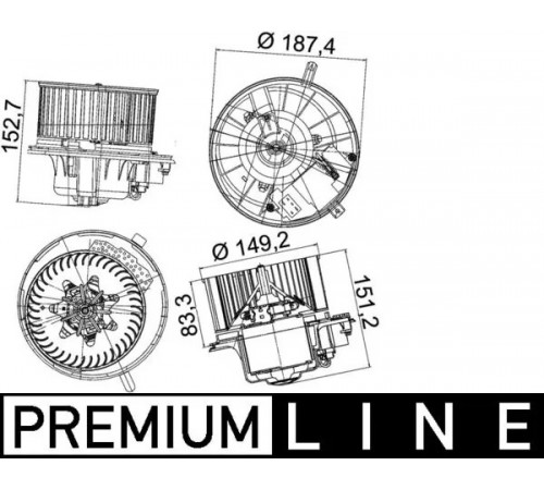 Компресор салону AB 149 000P MAHLE
