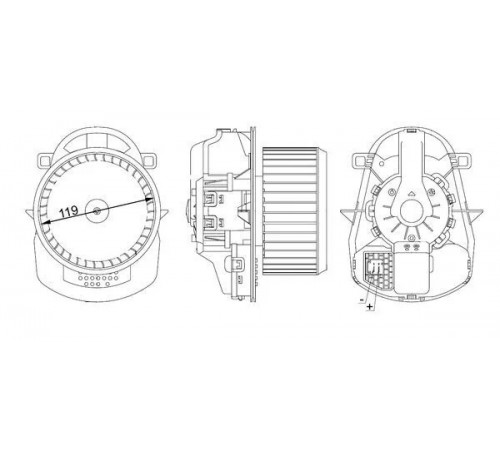 Компресор салону AB 258 000S MAHLE