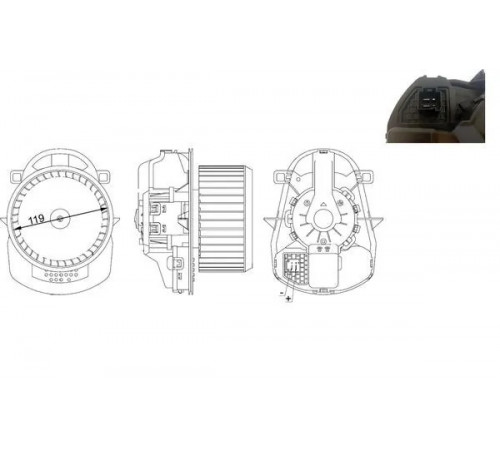 Компресор салону AB 258 000S MAHLE