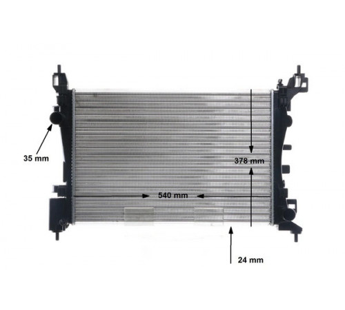 Радіатор, система охолодження двигуна CR 1121 000S MAHLE