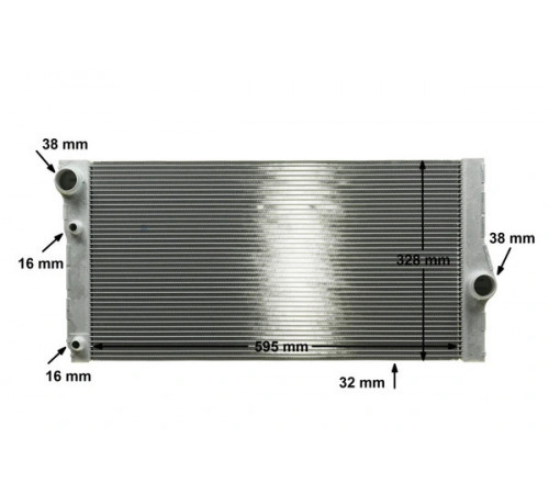 Радіатор, система охолодження двигуна CR 1147 000P MAHLE