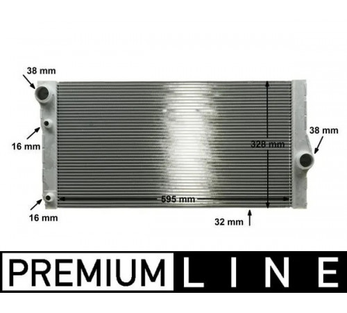 Радіатор, система охолодження двигуна CR 1147 000P MAHLE