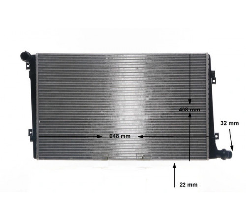 Радіатор, система охолодження двигуна CR 1203 000S MAHLE