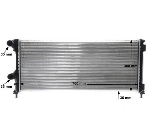 Радіатор, система охолодження двигуна CR 1448 000S MAHLE