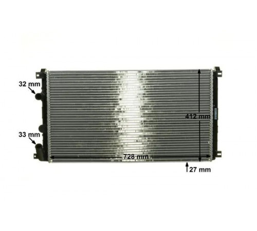 Радіатор, система охолодження двигуна CR 1683 000S MAHLE