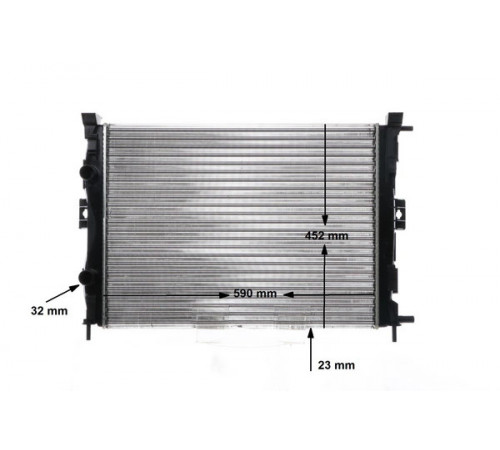Радіатор, система охолодження двигуна CR 1690 000S MAHLE