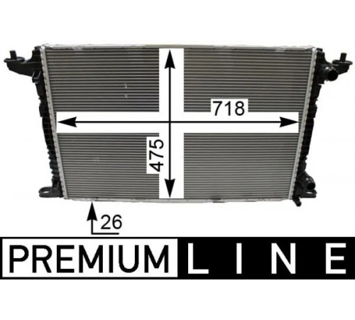Радіатор, система охолодження двигуна CR 2179 000P MAHLE
