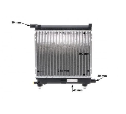 Радіатор, система охолодження двигуна CR 235 000S MAHLE