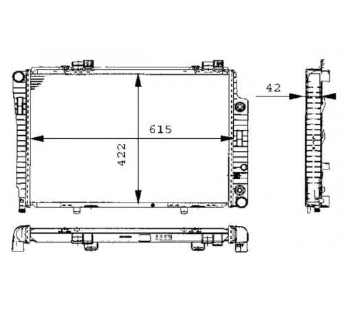 Радіатор, система охолодження двигуна CR 248 000S MAHLE