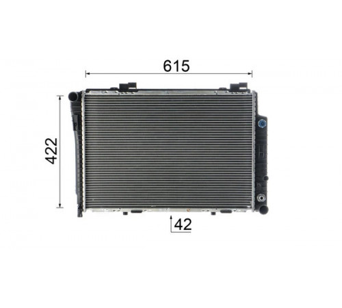 Радіатор, система охолодження двигуна CR 248 000S MAHLE