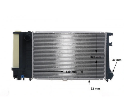Радіатор, система охолодження двигуна CR 482 000S MAHLE