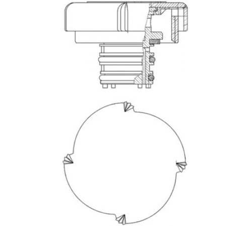 Запірна кришка, бак охолоджувальної рідини CRB 22 000P MAHLE