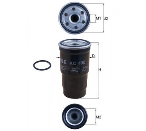 Фільтр палива KC 100D MAHLE