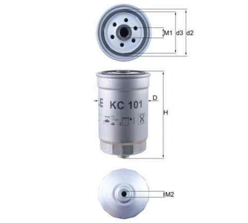 Фільтр палива KC 101 MAHLE