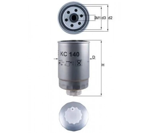 Фільтр палива KC 140 MAHLE