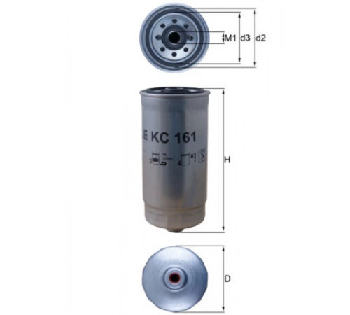 Фільтр палива KC 161 MAHLE
