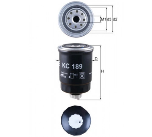 Фільтр палива KC 189 MAHLE