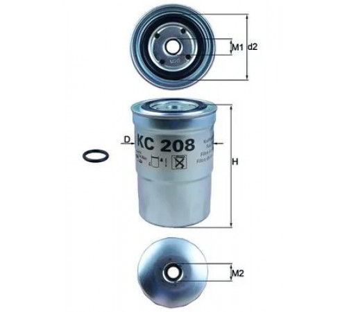 Фільтр палива KC 208 MAHLE