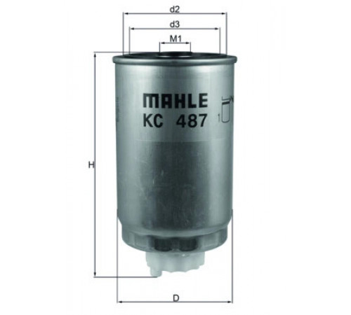 Фільтр палива KC 487 MAHLE