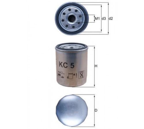 Фільтр палива KC 5 MAHLE