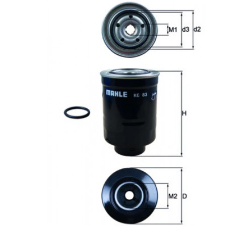 Фільтр палива KC 83D MAHLE