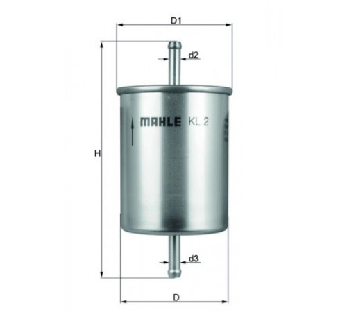 Фільтр палива KL 2 MAHLE