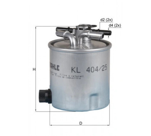 Фільтр палива KL 404/25 MAHLE