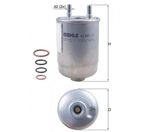 Фільтр палива KL 485/15D MAHLE