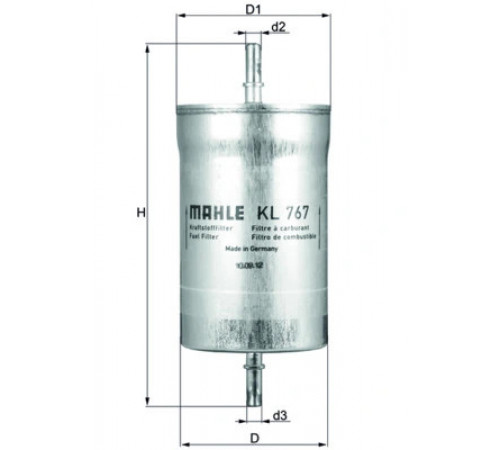 Фільтр палива KL 767 MAHLE