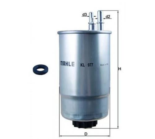 Фільтр палива KL 977D MAHLE