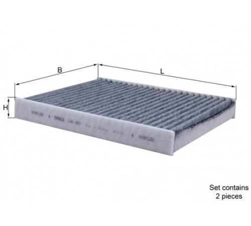 Фільтр, повітря у салоні LAK 467/S MAHLE