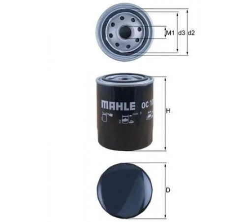 Оливний фільтр OC 105 MAHLE