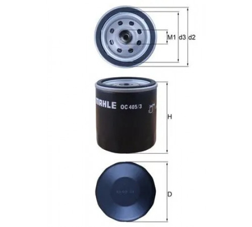 Оливний фільтр OC 405/3 MAHLE