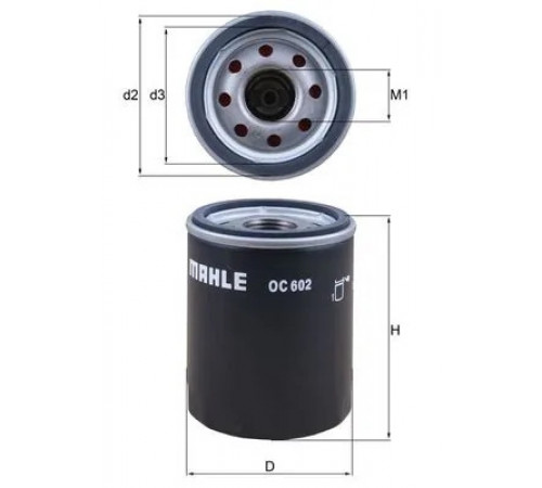 Оливний фільтр OC 602 MAHLE