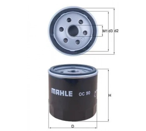 Оливний фільтр OC 90 MAHLE