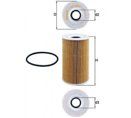 Оливний фільтр OX 128/1D MAHLE