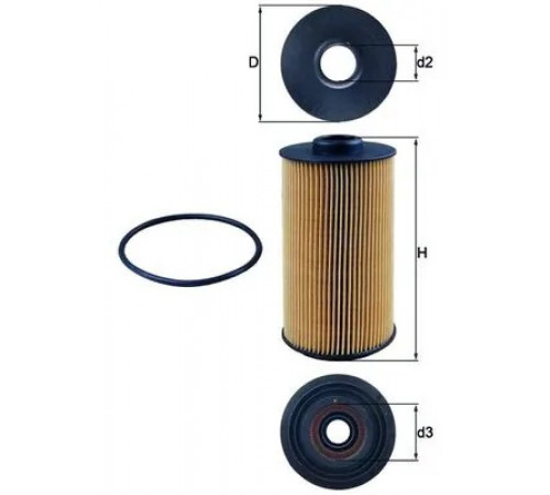 Оливний фільтр OX 152/1D MAHLE