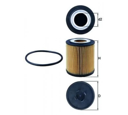 Оливний фільтр OX 182D MAHLE
