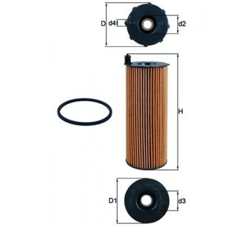 Оливний фільтр OX 196/1D MAHLE