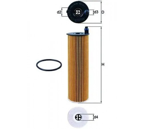 Оливний фільтр OX 823/6D MAHLE