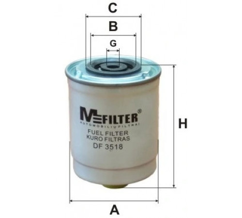 Фільтр палива DF 3518 MFILTER