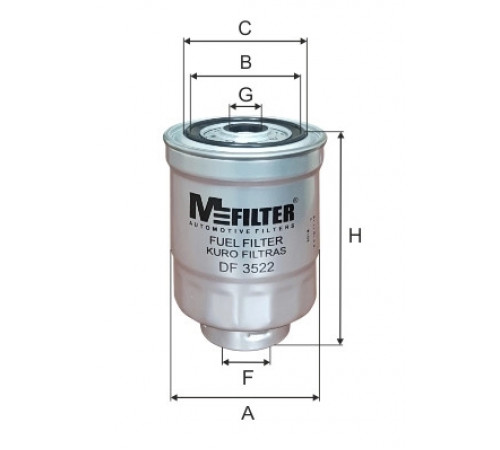 Фільтр палива DF 3522 MFILTER