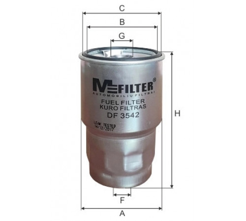 Фільтр палива DF 3542 MFILTER